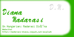 diana madarasi business card